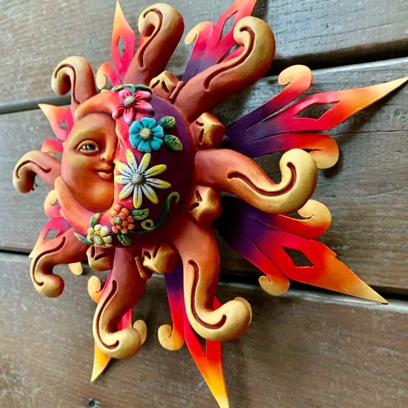 Floral Sun and Moon