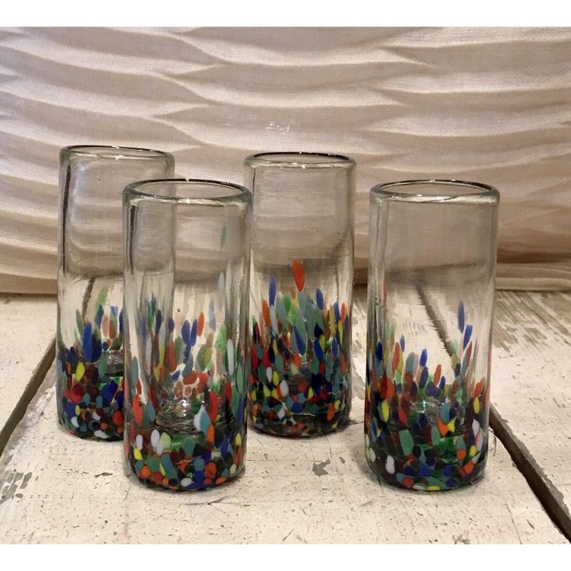 hand blown shot glass mexican