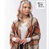 Photos of autumn color warp with hood. Simply Noelle Fall Plain Wrap with Hood