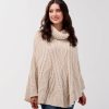Bonfire Poncho Bonfire Cable Knit Poncho by Simply Noelle