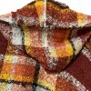 Close up of hood wrap in burgundy. Simply Noelle close up of wrap hood in burgundy color