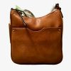 Simply Noelle Stud Messenger Bag Front shown in Java Simply Noelle Stud Messenger Bag Front