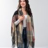 Large Plaid Scarf Wrap with Armholes by Simply Noelle