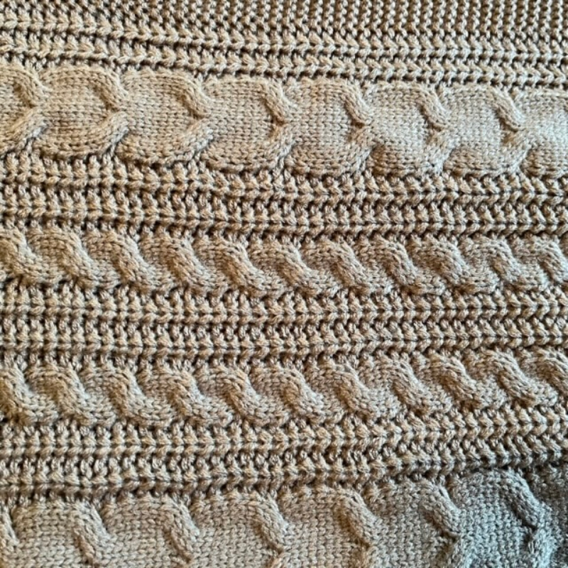 Sage Cable Knit Color